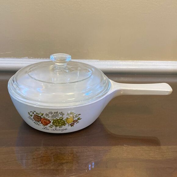 Vintage Corning Ware La Sauge "The Spice of Life" 1 Pint Sauce Pan P-81 … - Picture 1 of 7